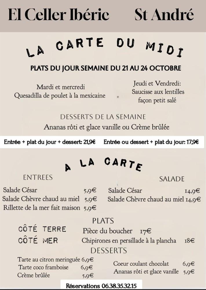 El celler iberic - Menu Image 1